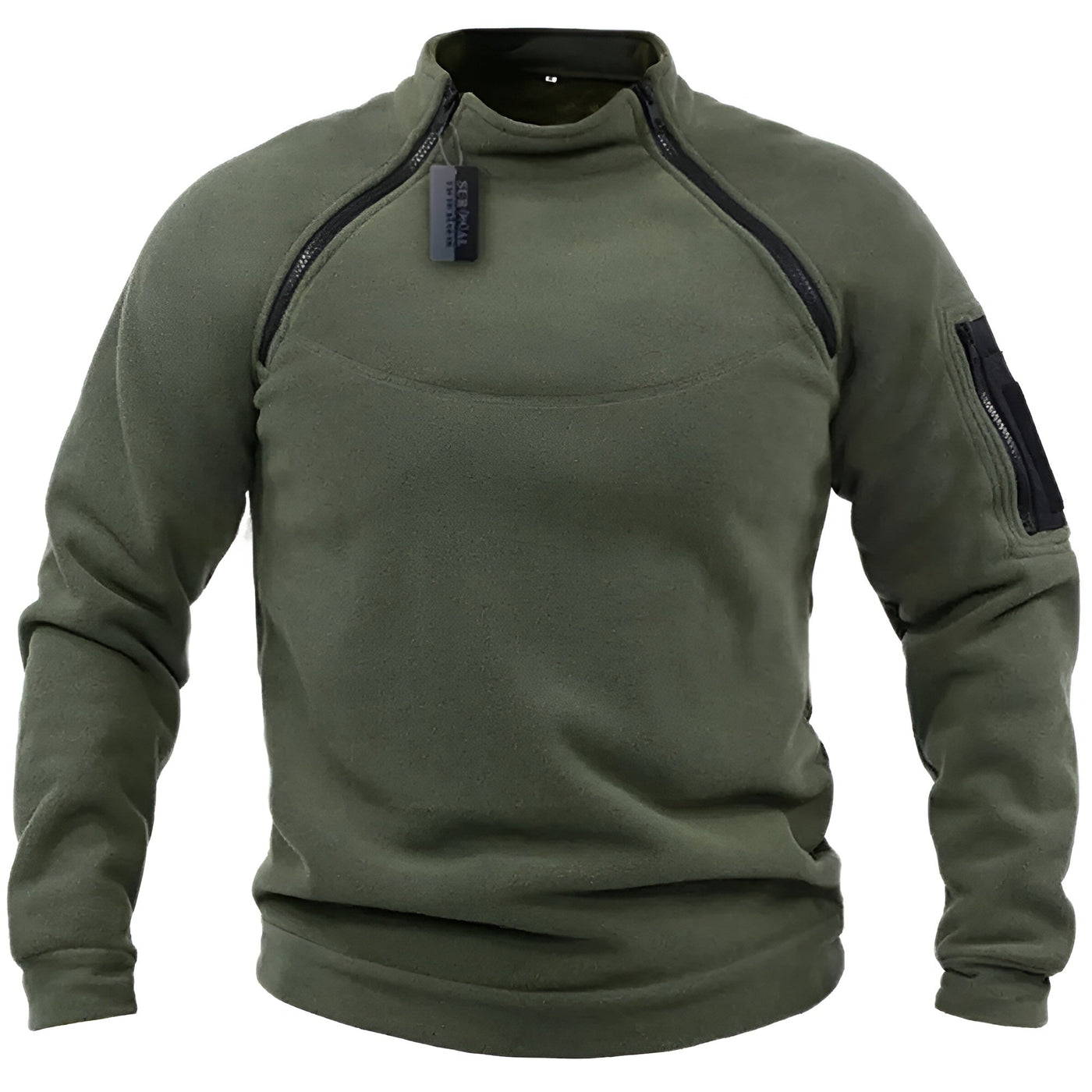 Felix™ | Military Zipper Heren Trui