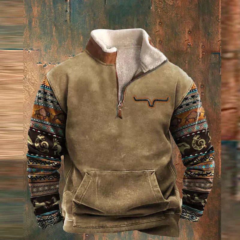 Loek Zip-Up Pullover Voor Mannen